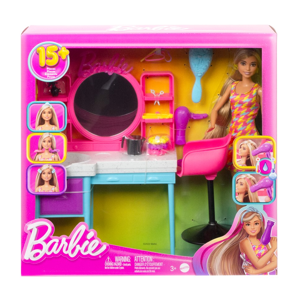 BARBIE HKV00 Barbie Fabulous Totally Hair Salon | Isetan KL Online Store