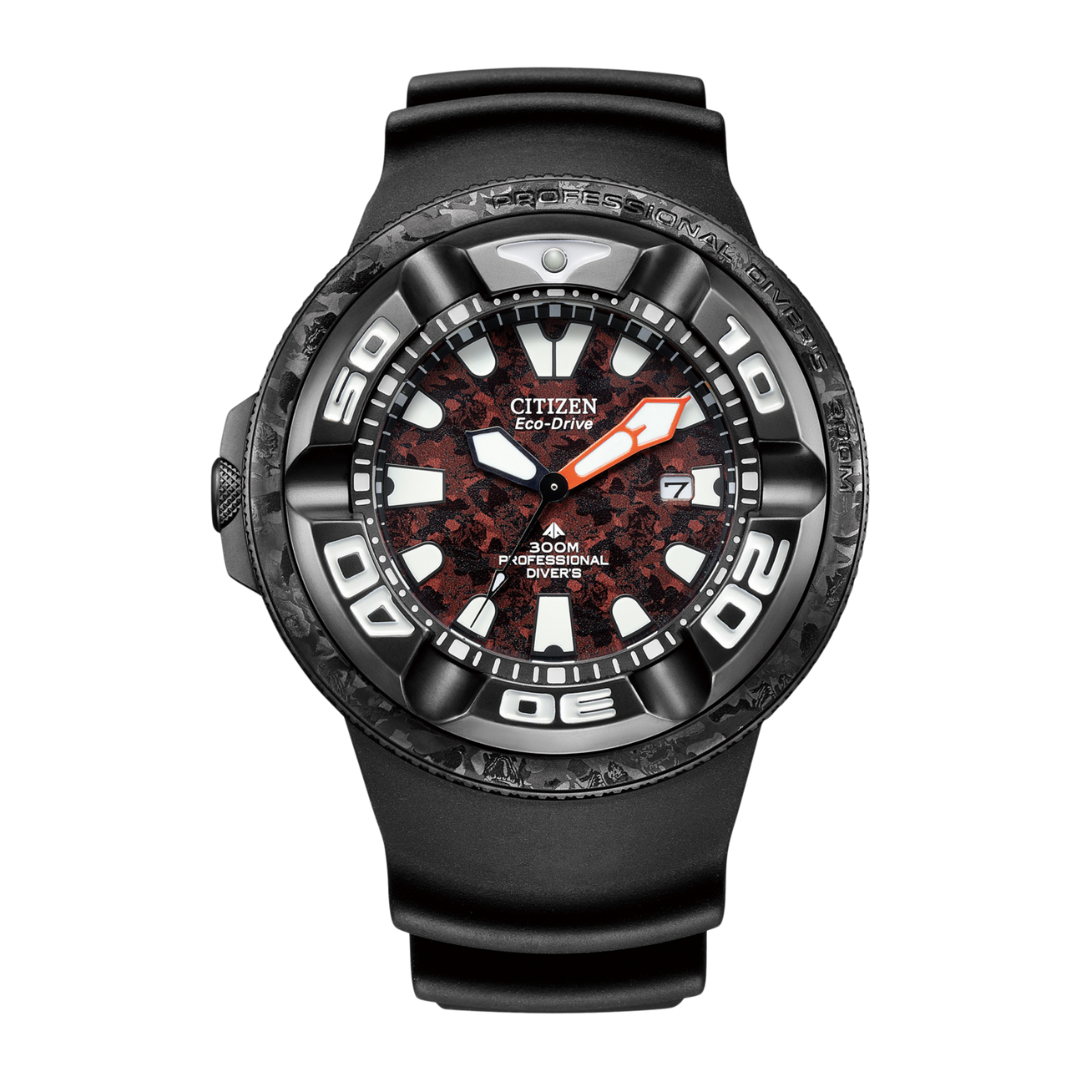 BJ8059-03Z Godzilla x Promaster Professional Diver 300 - Black Red