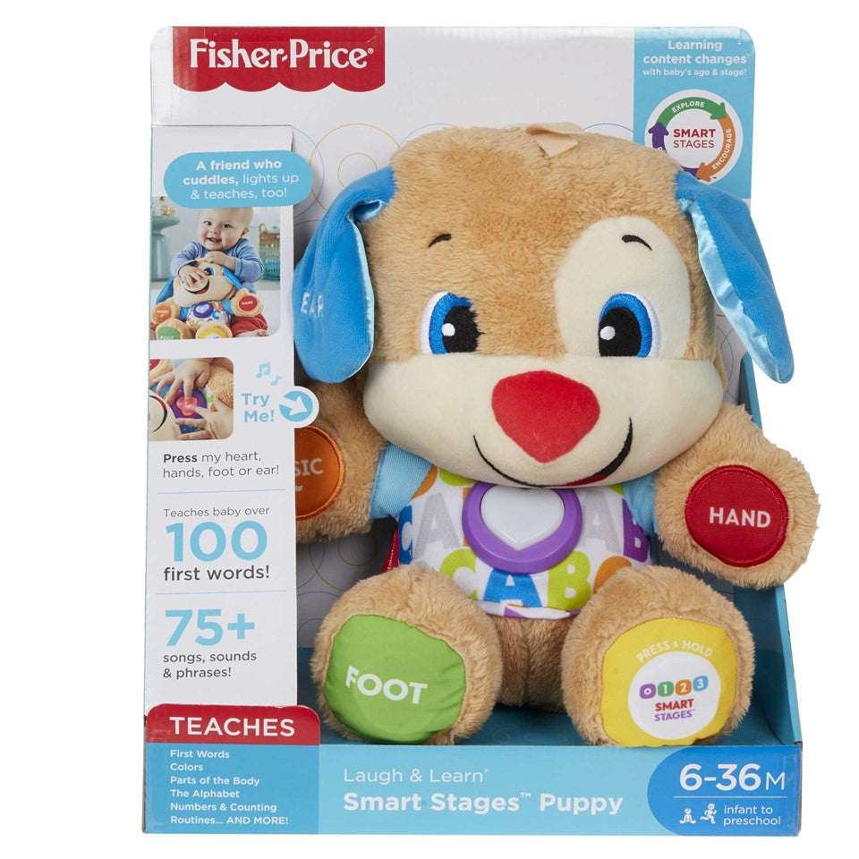 FISHER-PRICE FDF21 Smart Stages Learning Content, Laugh & Learn Puppy | Isetan KL Online Store