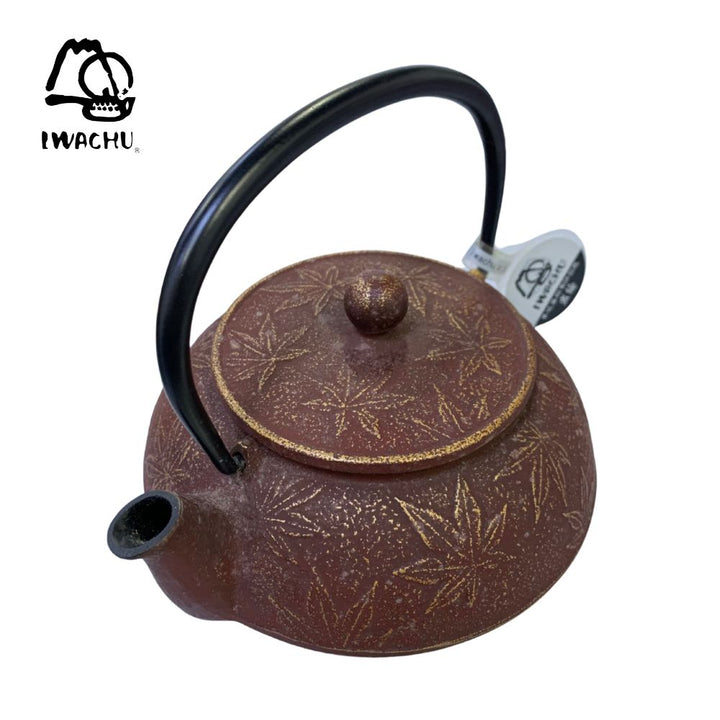 IWACHU Cast Iron Kikkou Teapot Kettle with Tea Strainer 0.65L (Brown & Gold) | Isetan KL Online Store