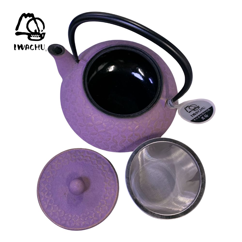 IWACHU Cast Iron Shippo Teapot Kettle with Tea Strainer 0.65L (VIolet & Gold) | Isetan KL Online Store