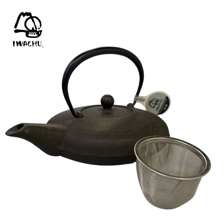 IWACHU Cast Iron Teapot Kettle with Tea Strainer 0.6L (Dark Brown & Gold) | Isetan KL Online Store