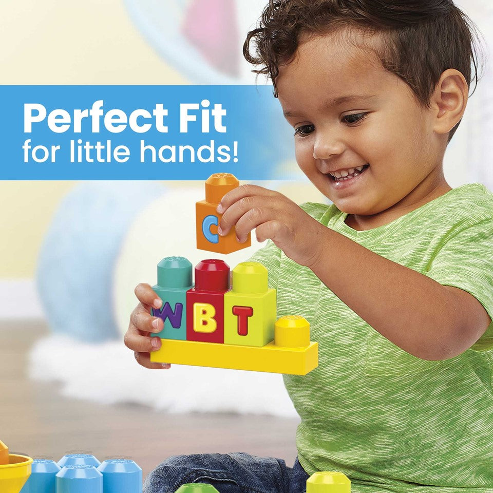 MEGABLOKS FWK22 Toy Blocks ABC Musical Train With Sounds And Music (50 Pieces) for Toddler | Isetan KL Online Store