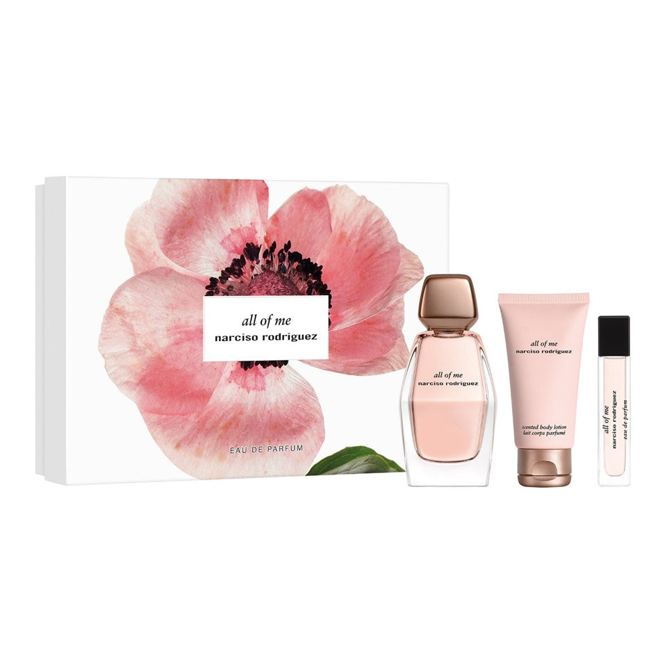 NARCISO RODRIGUEZ Gift Set 24 : All of Me EDP 90ml + Body Lotion 50ml + EDP 10ml | Isetan KL Online Store