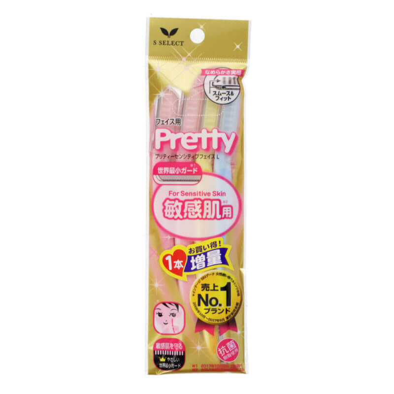 S SELECT Pretty Face Razor L size (for Sensitive Skin) 3s | Isetan KL Online Store