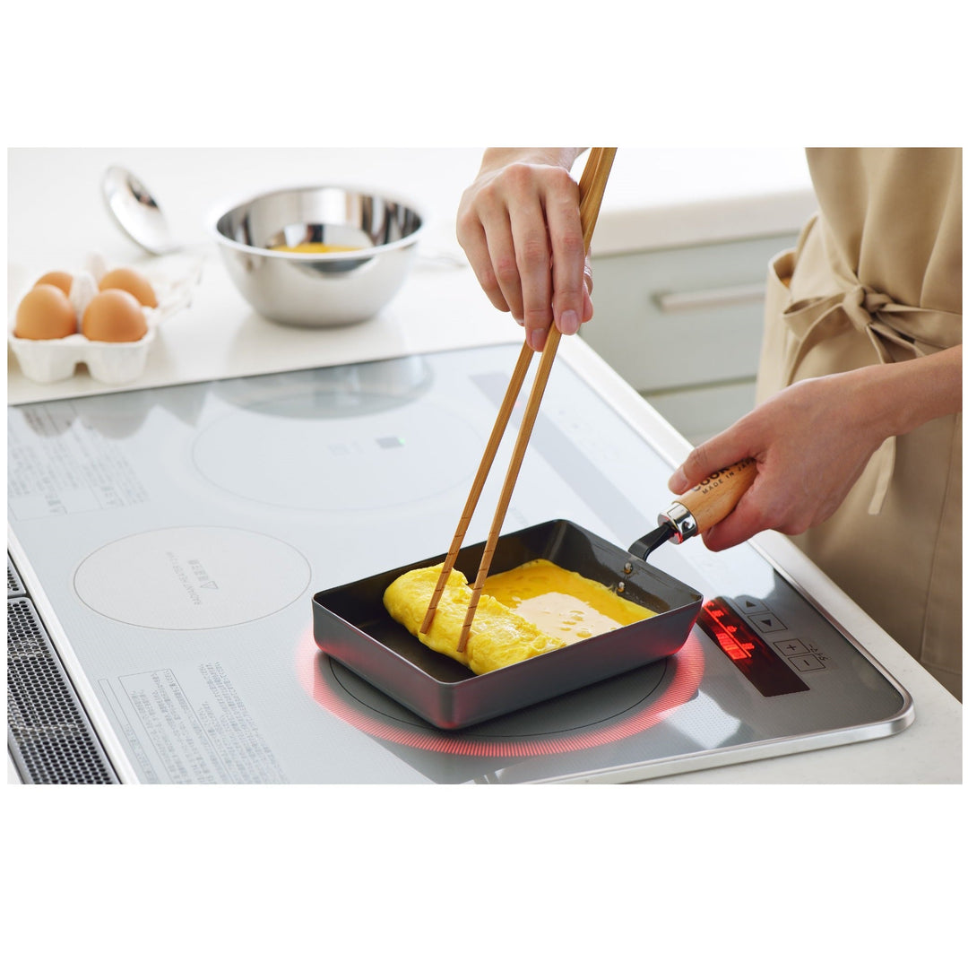 COOK-PAL REN Frying Pan for Rolled Omelette (Carbon Steel) | Isetan KL Online Store