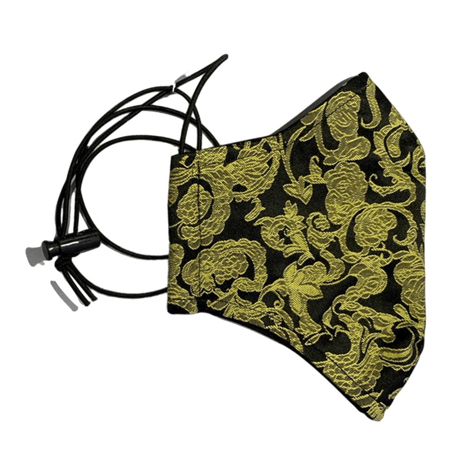 ERVY FASHION Face Mask - Limited Edition Over The Head Loop Series (Black Gold) | Isetan KL Online Store