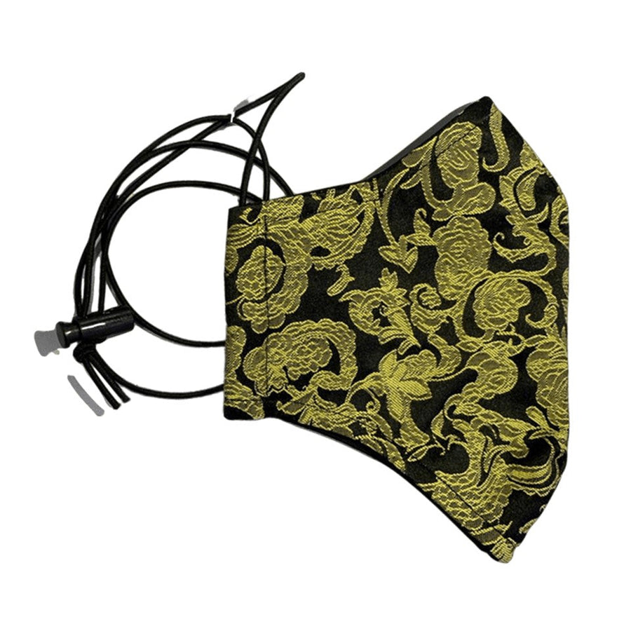 ERVY FASHION Face Mask - Limited Edition Over The Head Loop Series (Black Gold) | Isetan KL Online Store