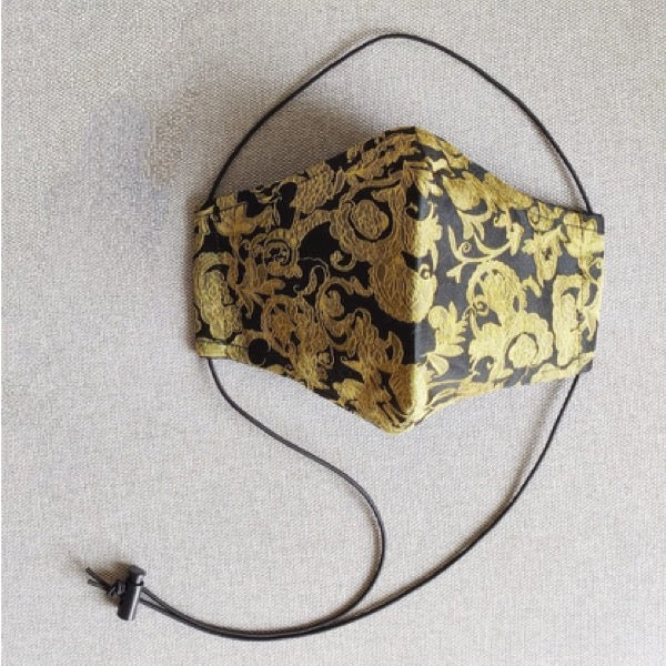 ERVY FASHION Face Mask - Limited Edition Over The Head Loop Series (Black Gold) | Isetan KL Online Store