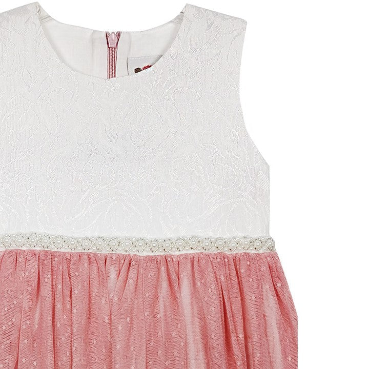 MINI PINK Girl Gorgeous Hologram White Party Dress | Isetan KL Online Store
