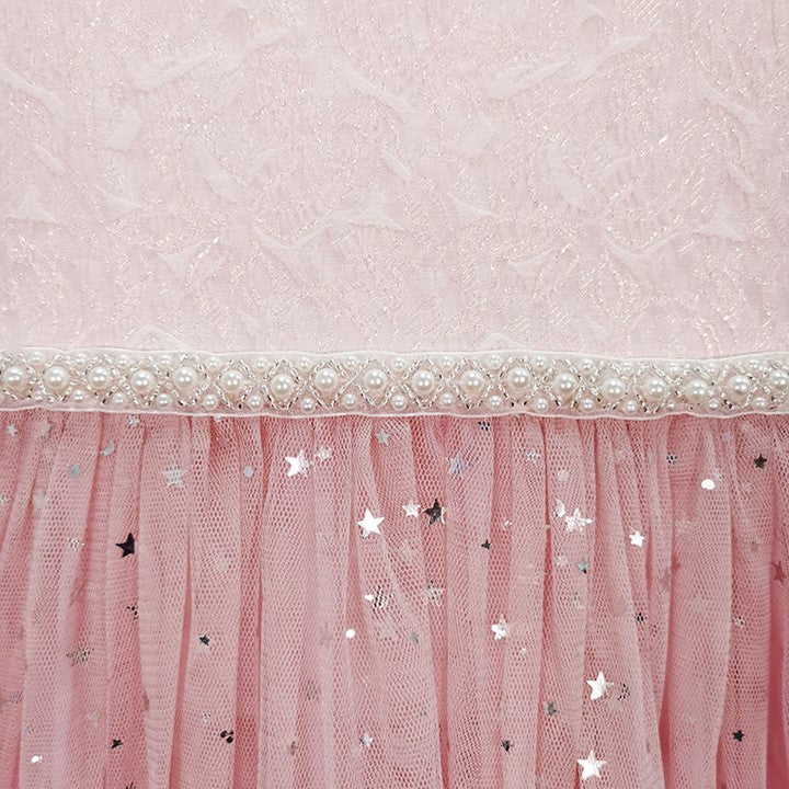 MINI PINK Girl Hologram Pink Shining Stars Party Dress | Isetan KL Online Store