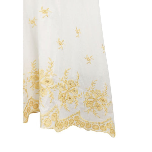 MINI PINK Girls Lace Insert Cotton Embroidery Short Sleeve Dress | Isetan KL Online Store