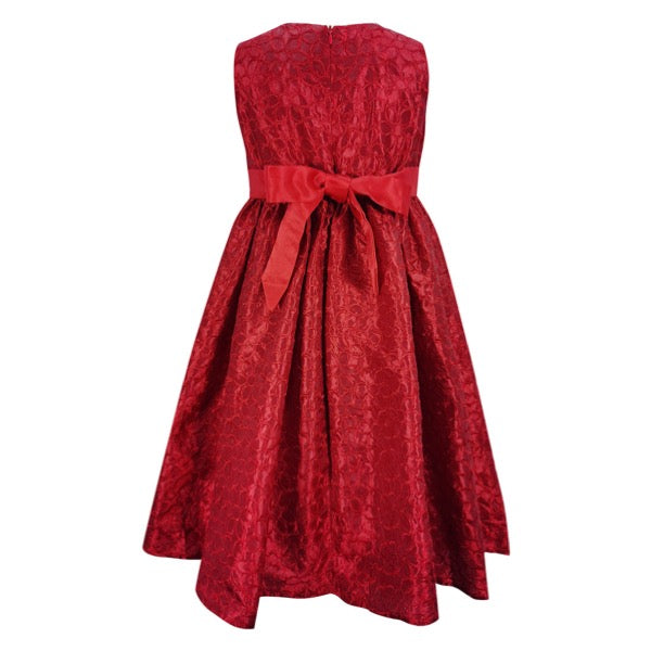 MINI PINK Girls Merry Merry Embroidered Tafetta Sleeveless Party Dress | Isetan KL Online Store