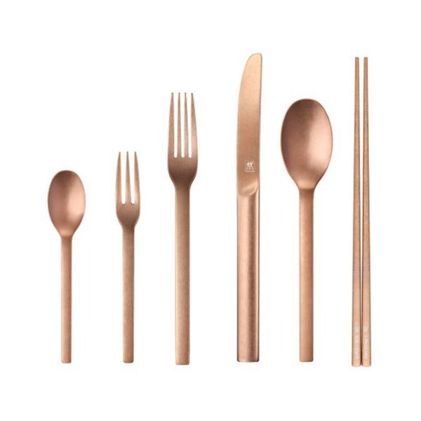 ZWILLING Minimale Flatware 24pcs Set - Rose Gold | Isetan KL Online Store