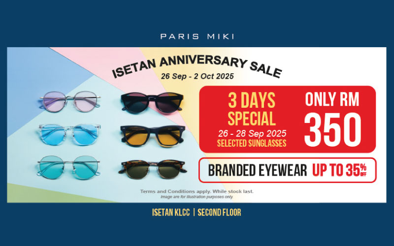 Paris Miki Isetan Anniversary Sale