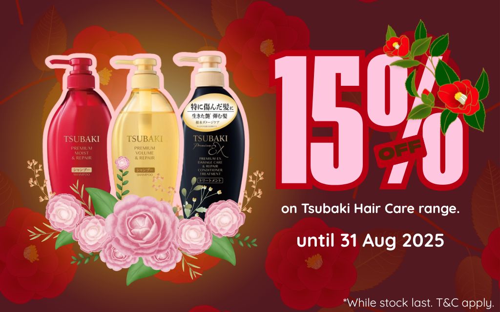 Tsubaki Promotion 15% off