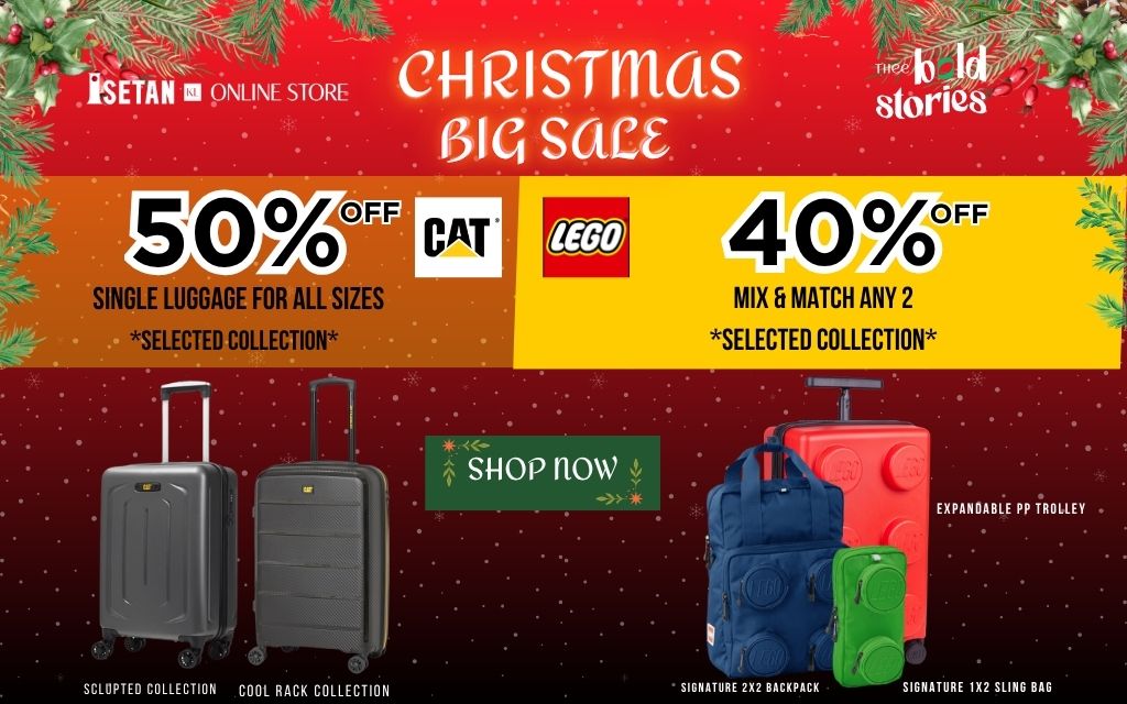 Gear Up for the Holidays! Massive Discounts on CAT Luggage & LEGO Bags