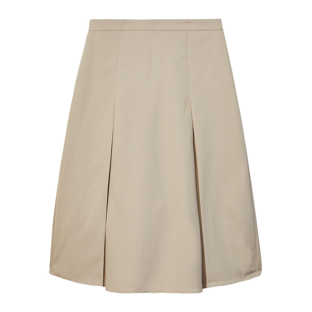 Under Knee Length Skirt (Khaki)