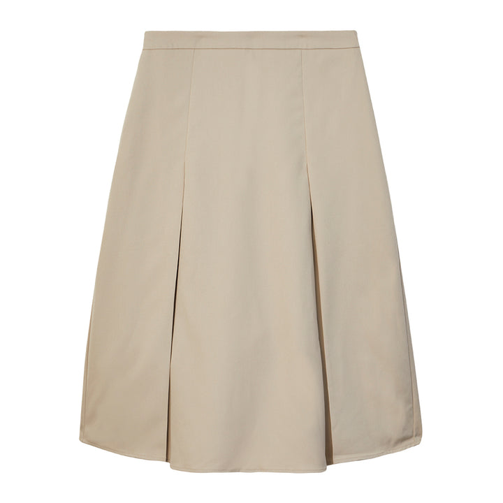 Under Knee Length Skirt (Khaki)