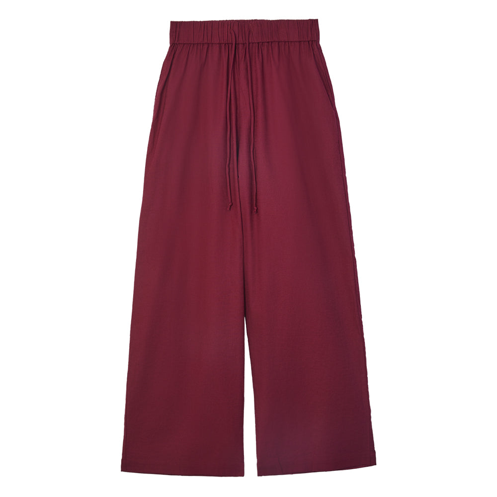 Linen Pants (Maroon)