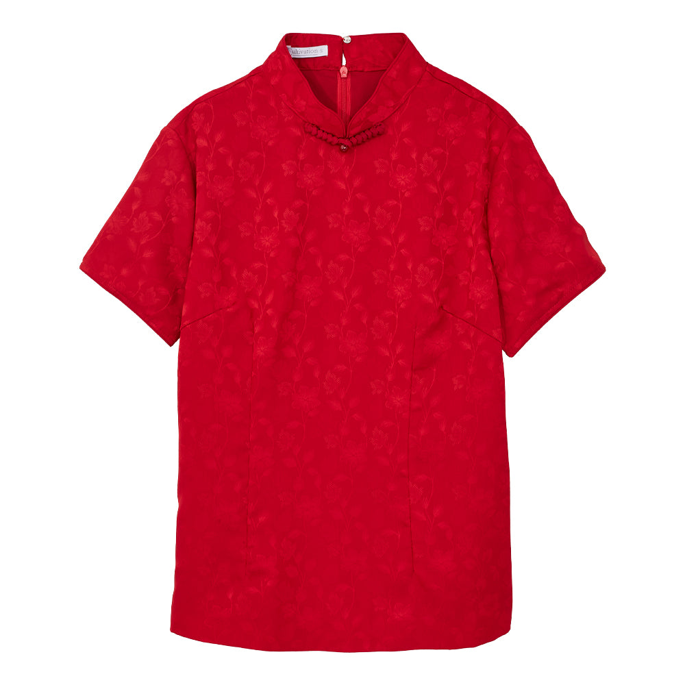 CULTIVATION Fortune Flora Blouse (Red) | Isetan KL Online Store