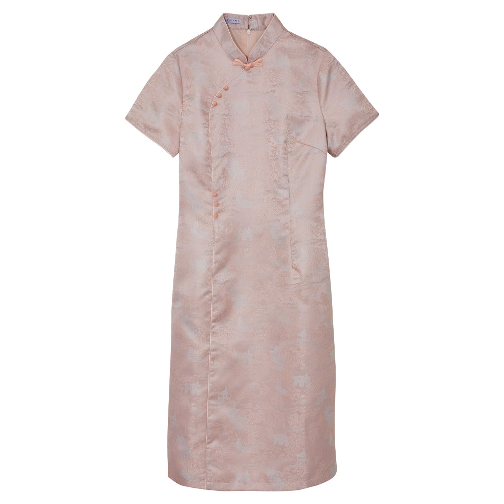 Peach Whisper Cheongsam
