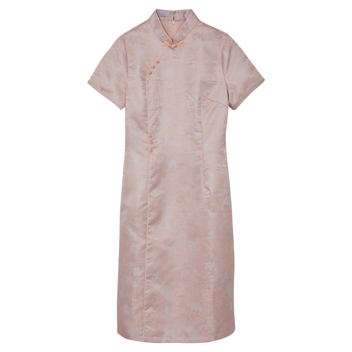 Peach Whisper Cheongsam