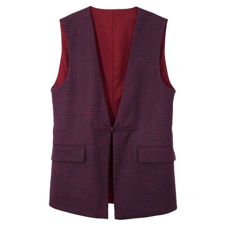CULTIVATION Reversible Vest (Maroon) | Isetan KL Online Store