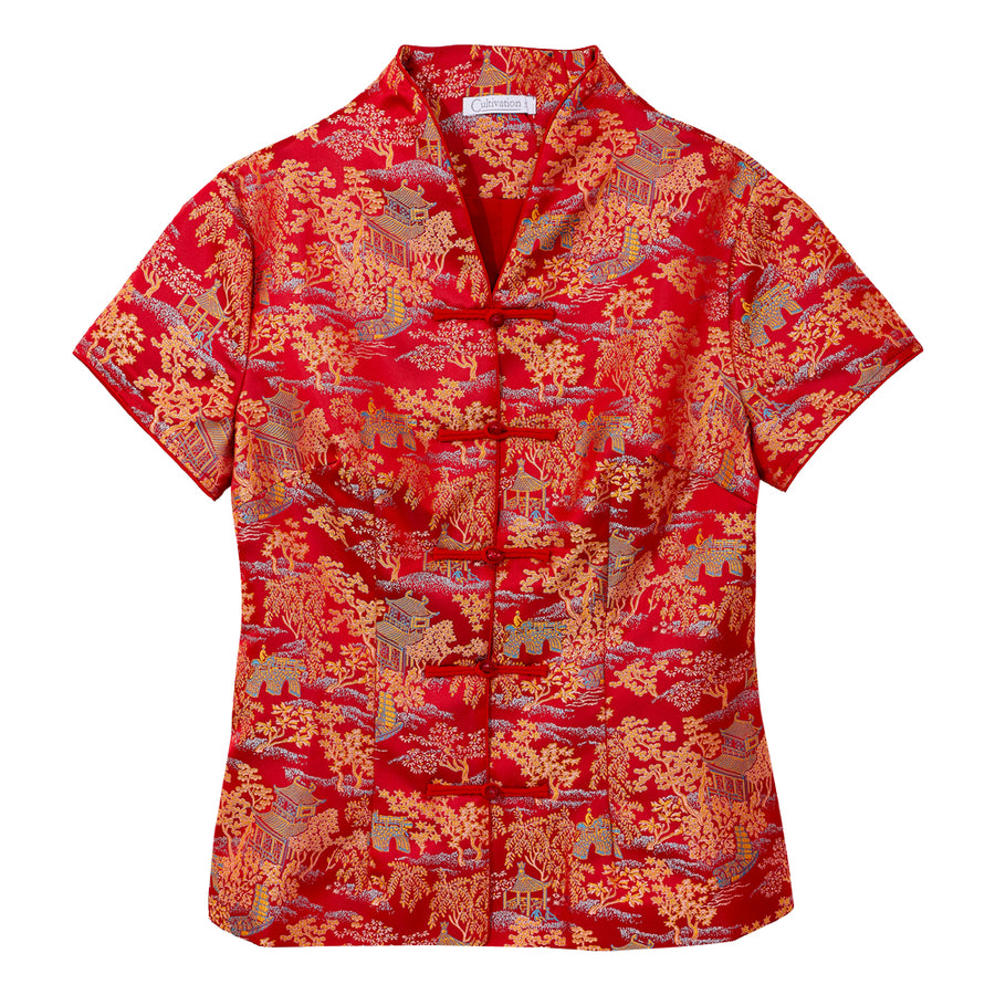 CULTIVATION Spring Blessing Top (Red) | Isetan KL Online Store