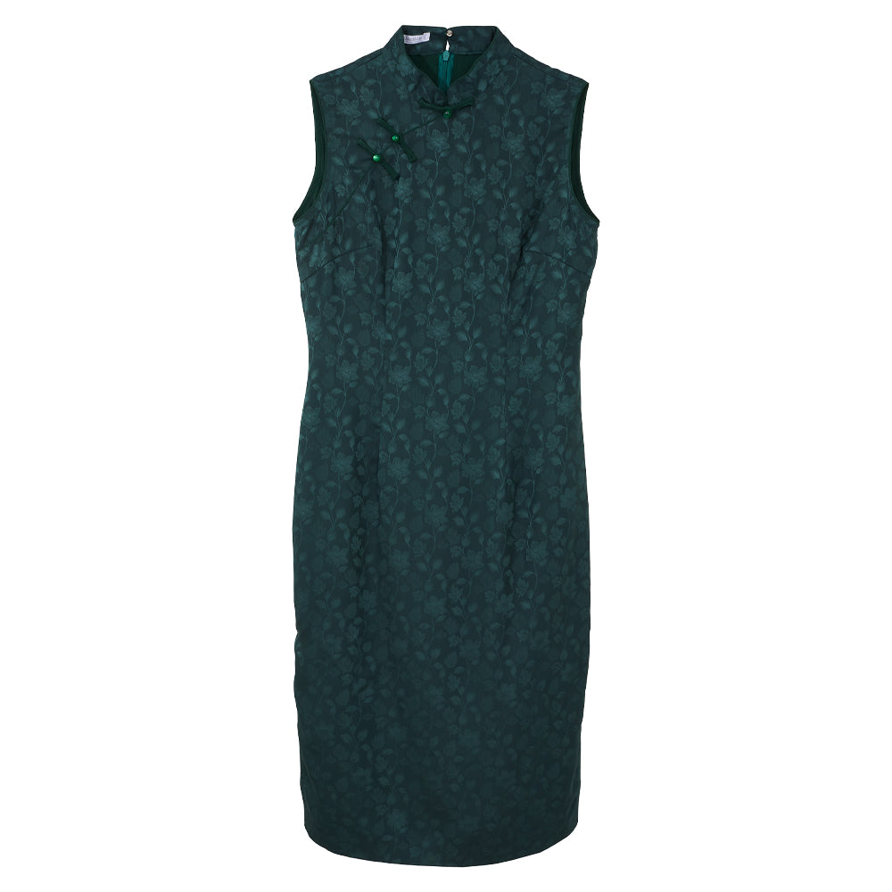 CULTIVATION Prosperity Blooms Cheongsam (Emerald) | Isetan KL Online Store