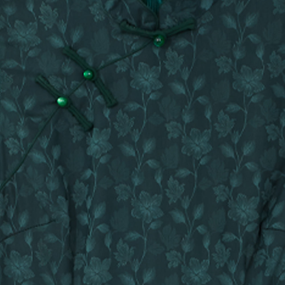 CULTIVATION Prosperity Blooms Cheongsam (Emerald) | Isetan KL Online Store