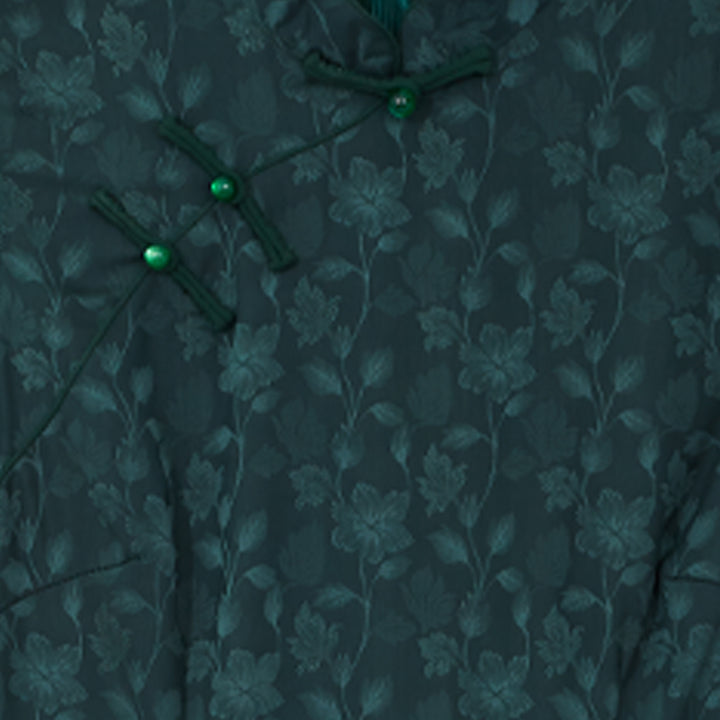 CULTIVATION Prosperity Blooms Cheongsam (Emerald) | Isetan KL Online Store