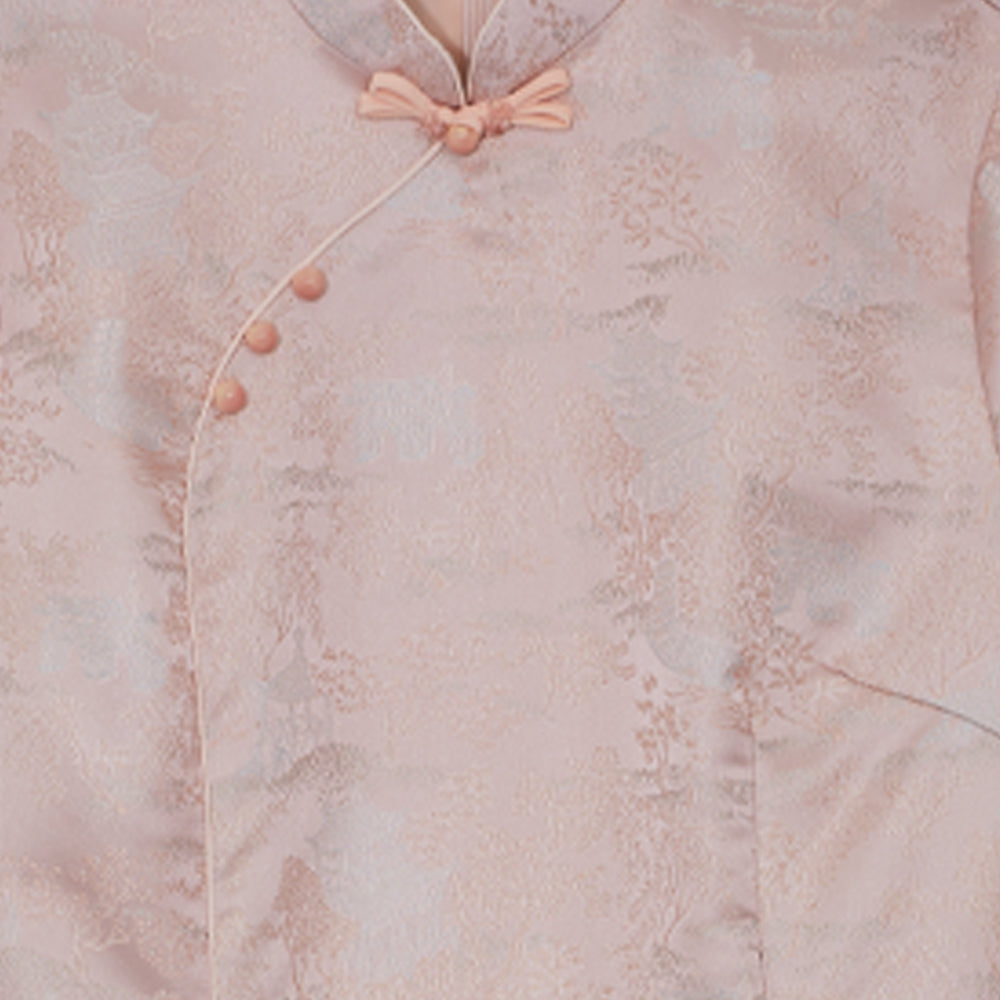 Peach Whisper Cheongsam