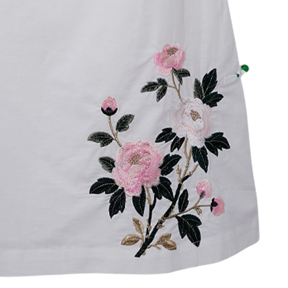 Prosperity Bloom Dress (White)