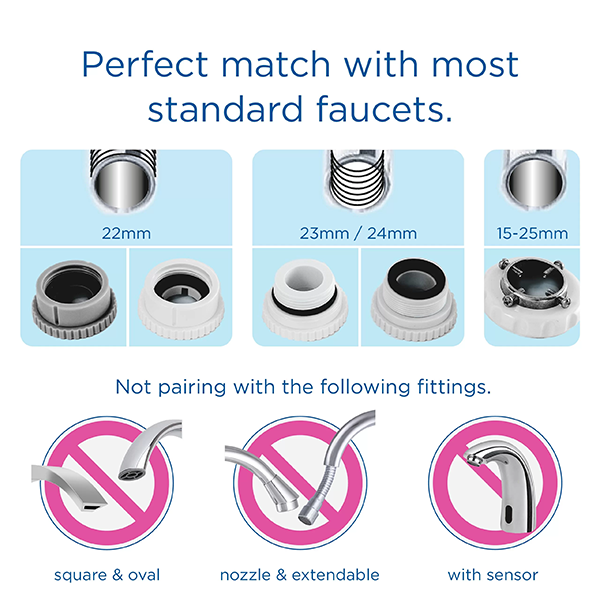 On Tap PRO V-MF Water Filter System with 1 V-MF Filter Cartridge
