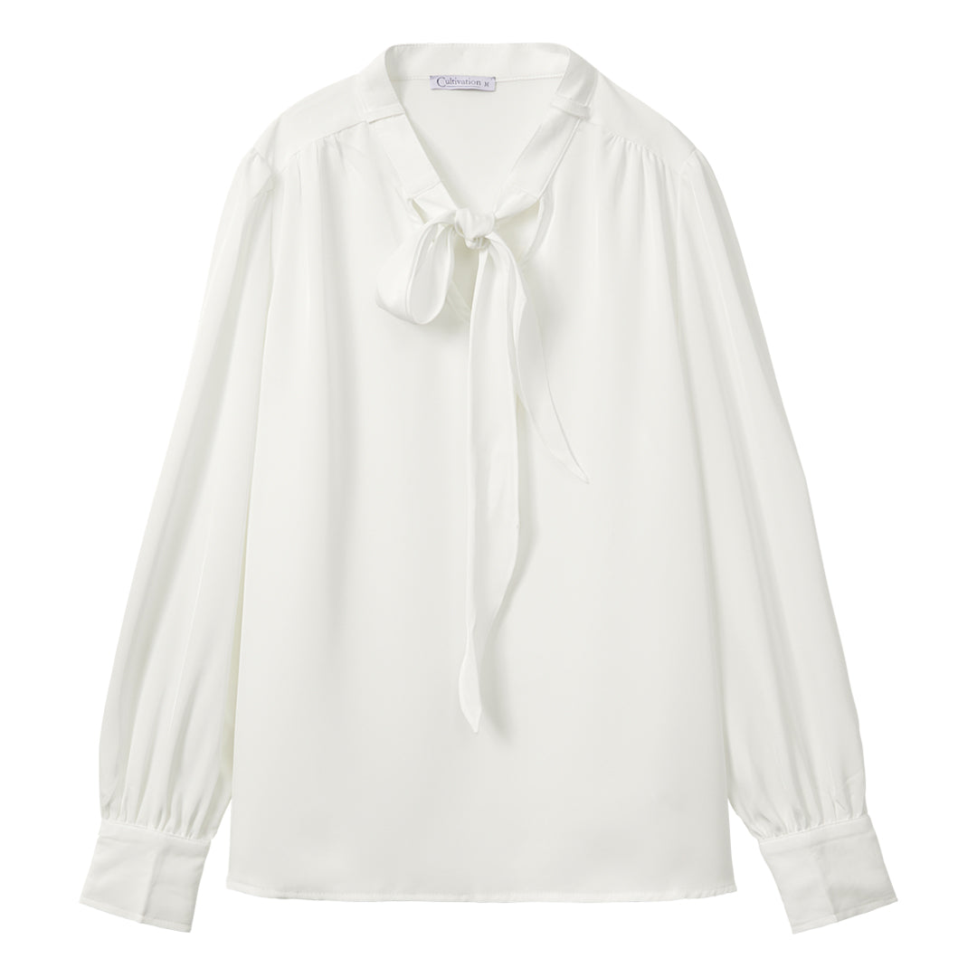 White Button Blouse