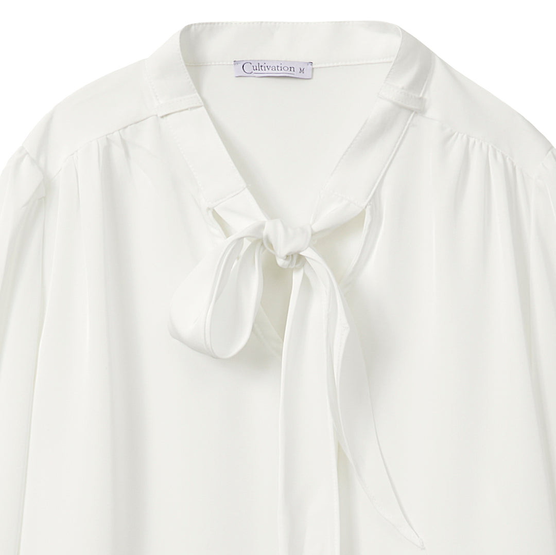 White Button Blouse