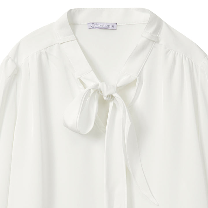 White Button Blouse