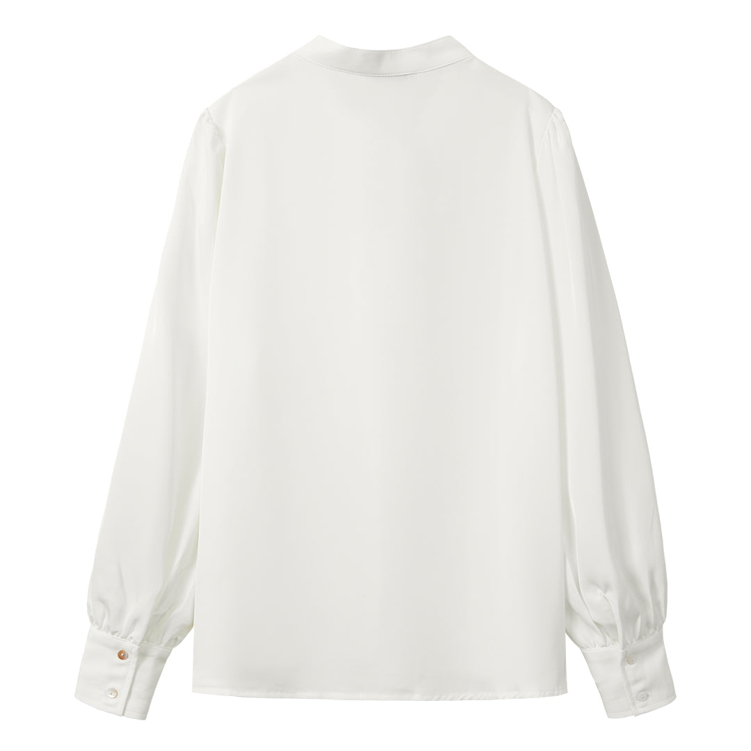 White Button Blouse
