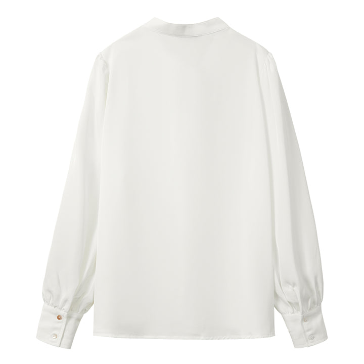 White Button Blouse