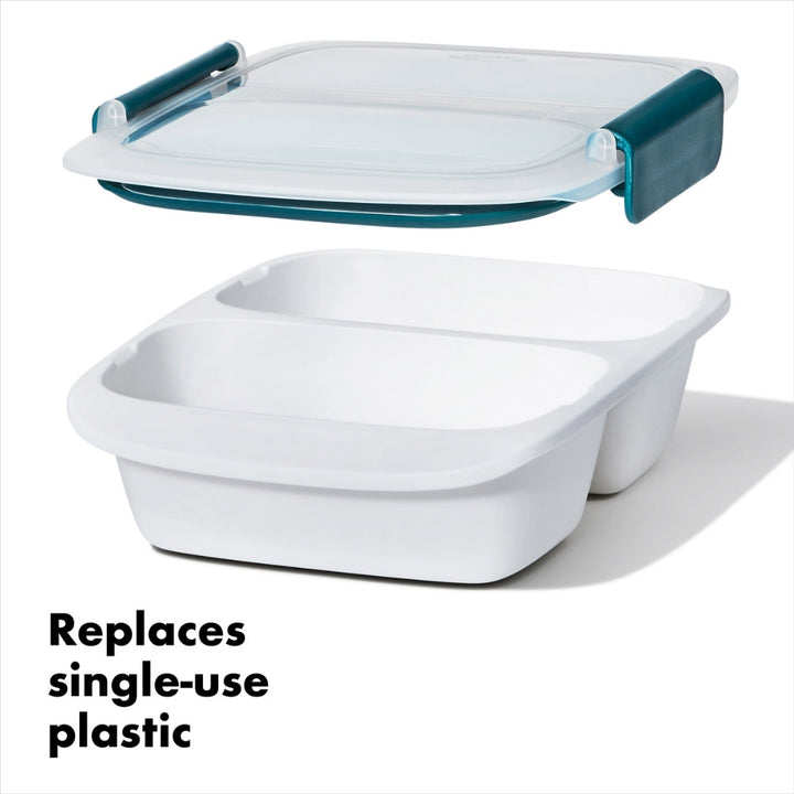 Good Grips PREP and GO - 2 Cup Divided Container