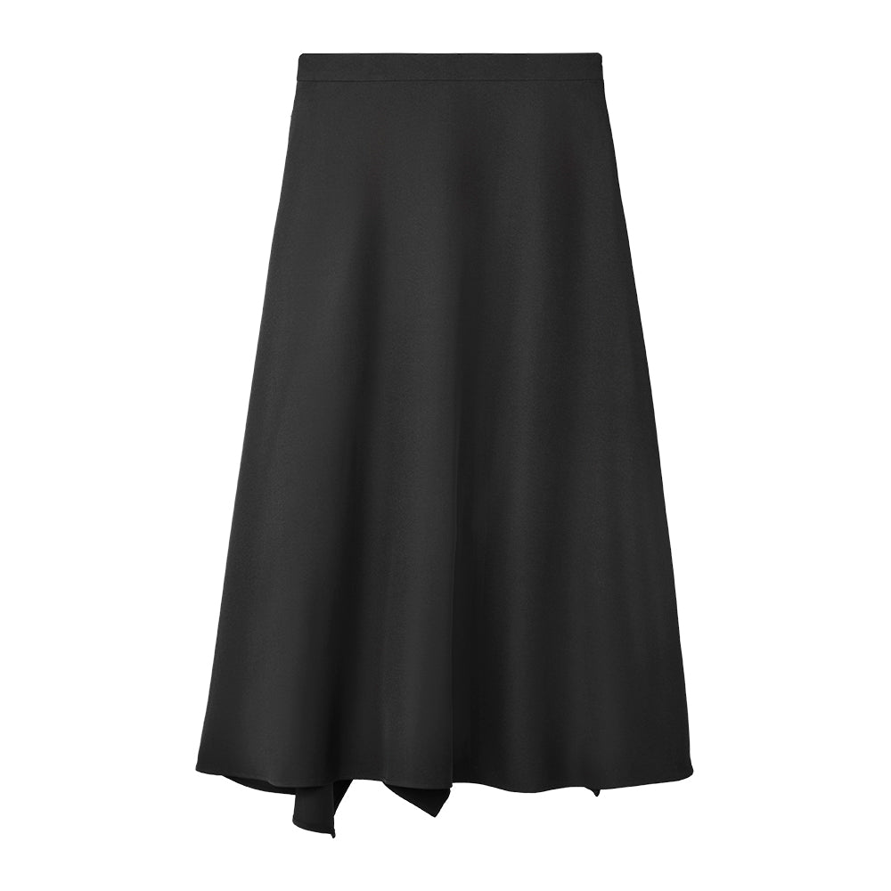 Flare Long Skirt (Black)