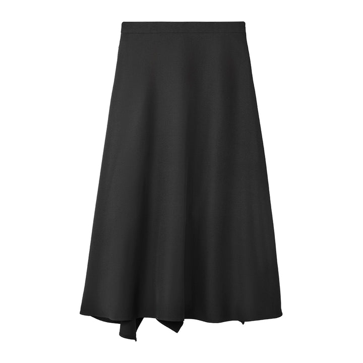 Flare Long Skirt (Black)