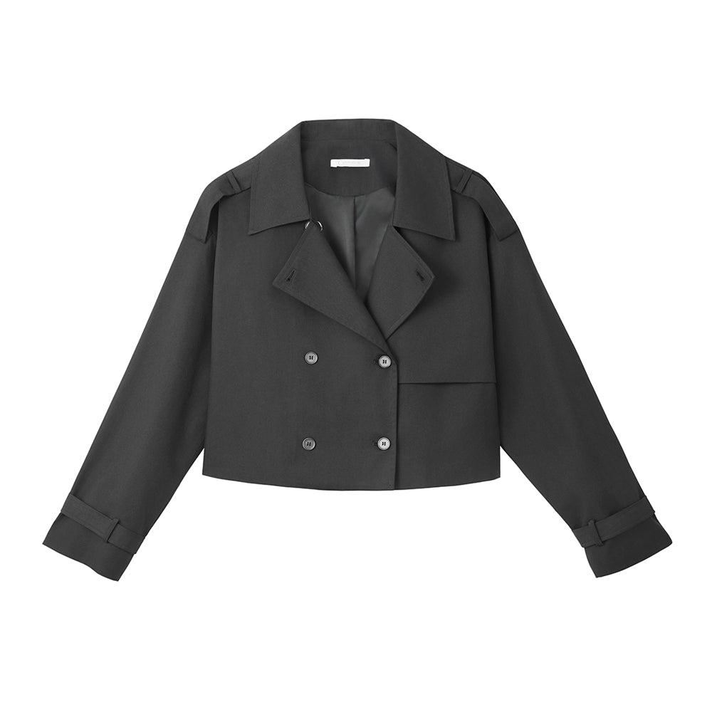 Crop Top Blazer (Black)