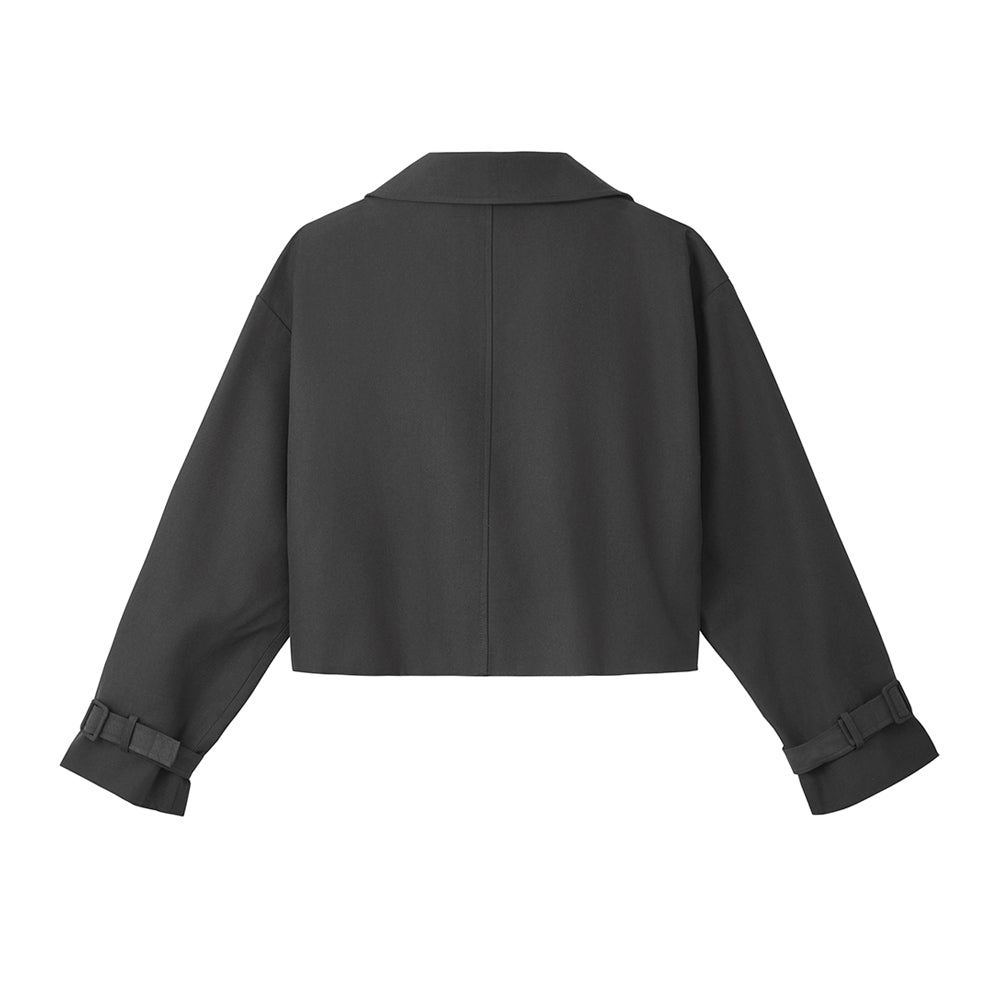 Crop Top Blazer (Black)