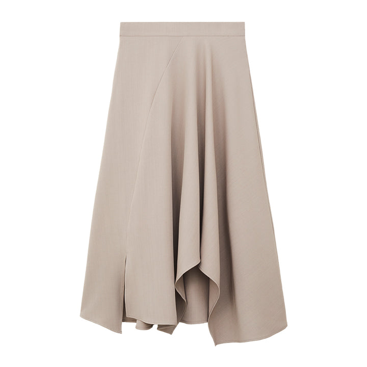Flare Long Skirt (Beige)