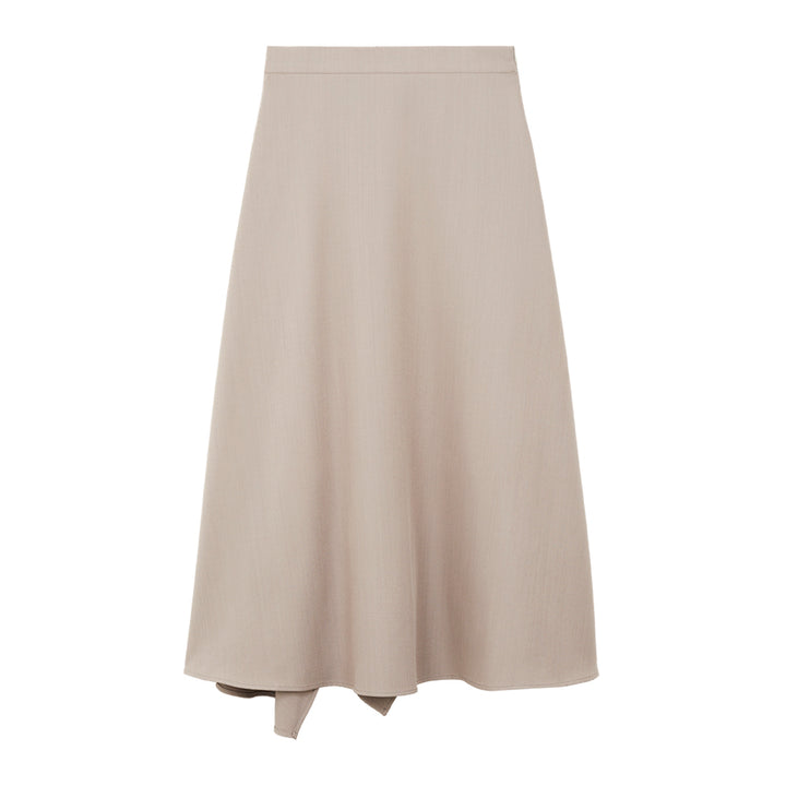 Flare Long Skirt (Beige)