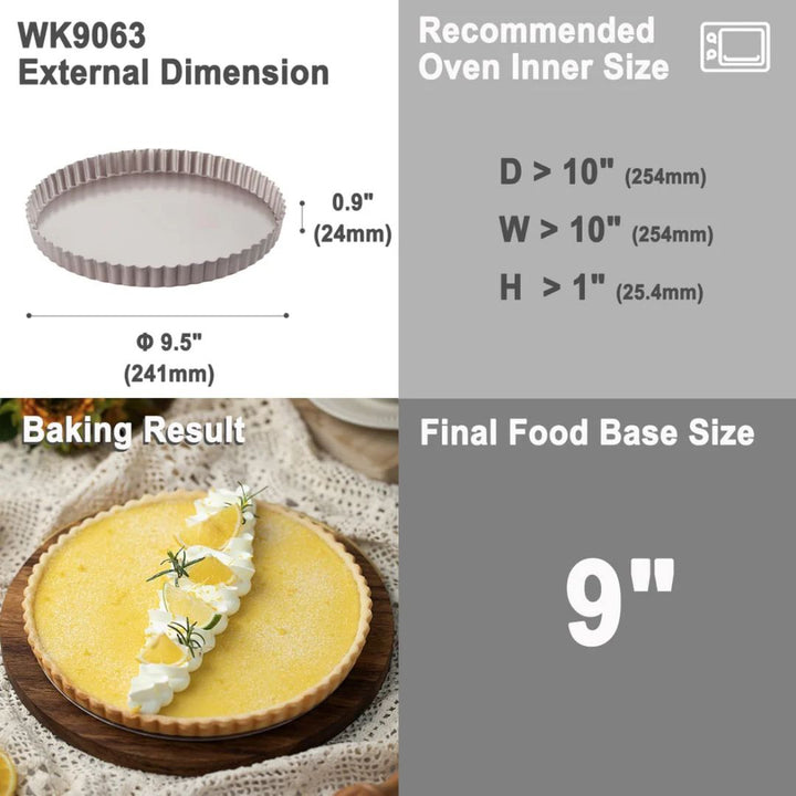 11" Non-Stick Round Tart Pan with Removable Bottom