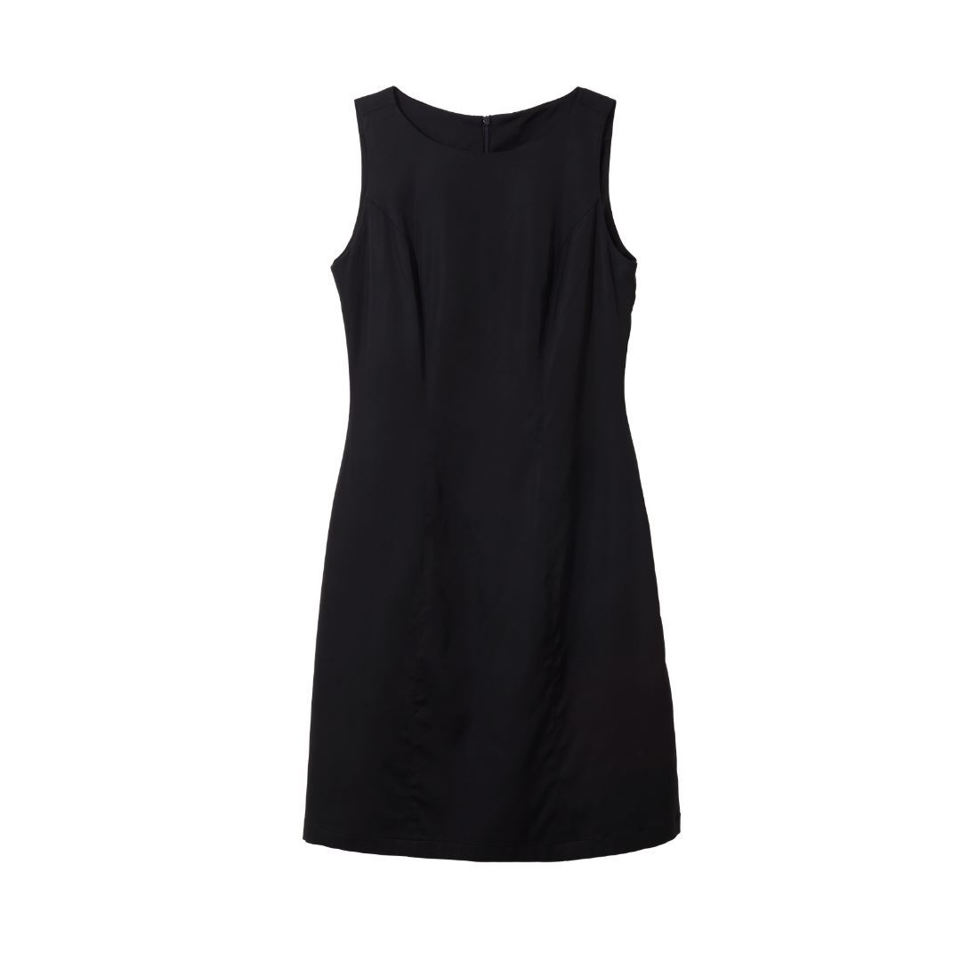 Minimalist Shift Dress (Black)