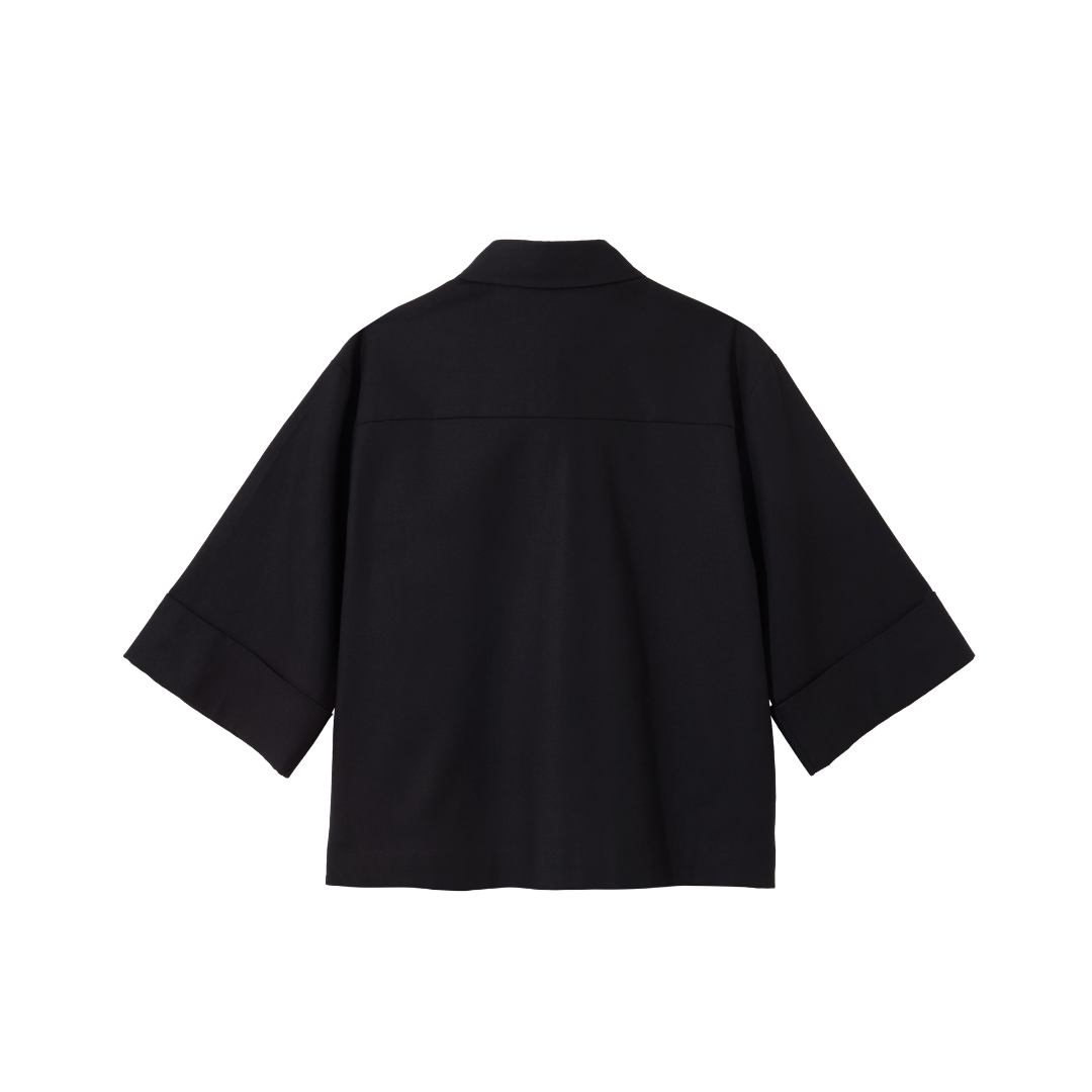 Boxy Button-Up (Black)
